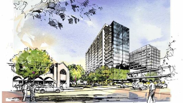 Artist impressions of the new precinct of Canberra House.