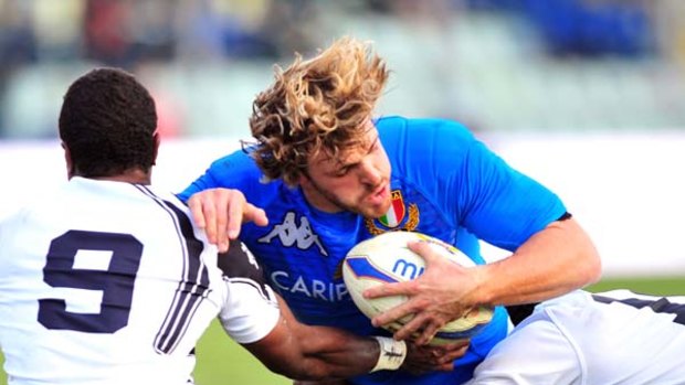 Mirco Bergamasco scored all of Italy's 24 points.