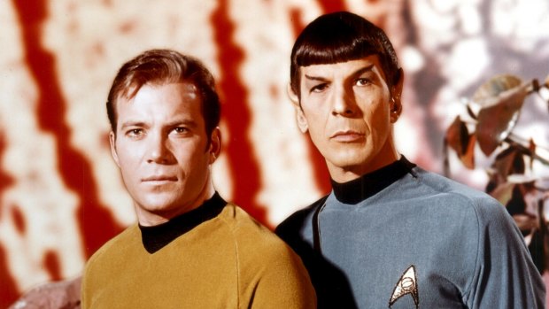 The first <i>Star Trek</i> pairing of William Shatner with Leonard Nimoy