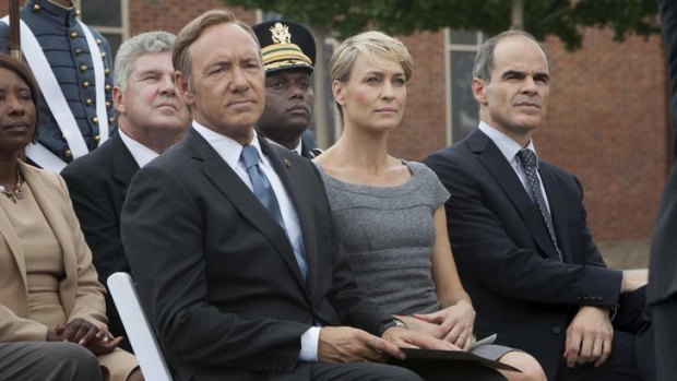 Power couple: Francis Underwood (Kevin Spacey) and his wife, Claire (Robin Wright), are ambitious yet nuanced.