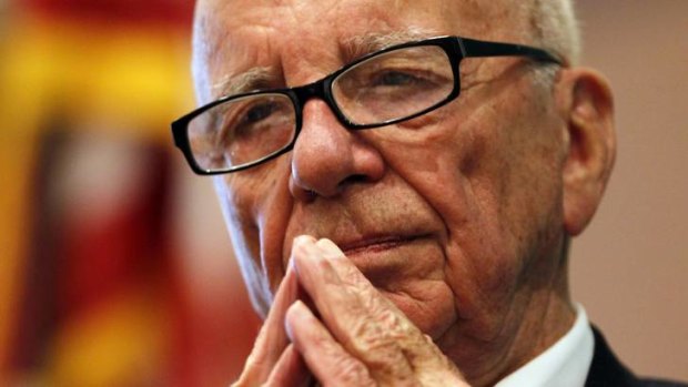Rupert Murdoch ... the News Corp chairman is safe now thanks to a buoyant share price.