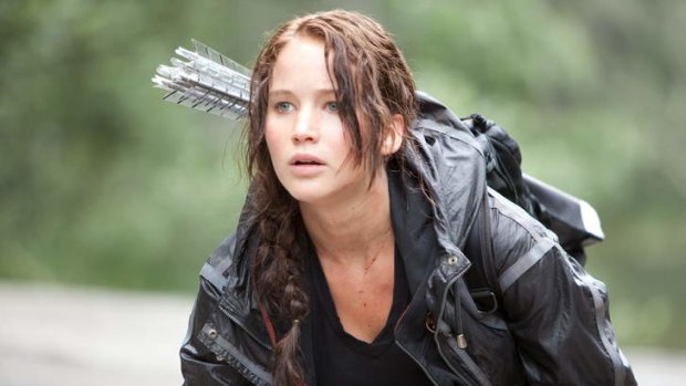 Girl crush ... Rebel Wilson loves Jennifer Lawrence in the <i>Hunger Games</i>.