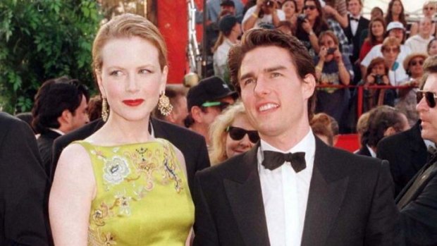 Nicole Kidman and prominent Scientologist Tom Cruise in 1997.  