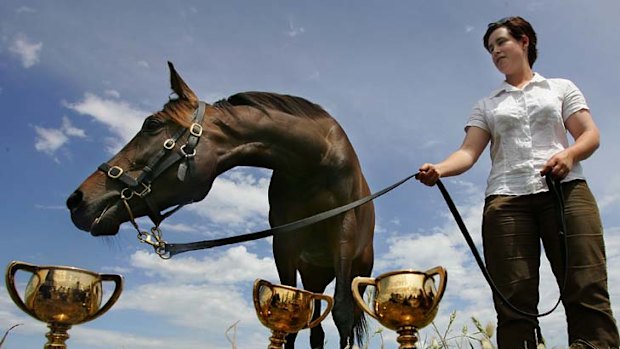 Racing royalty ... Makybe Diva.