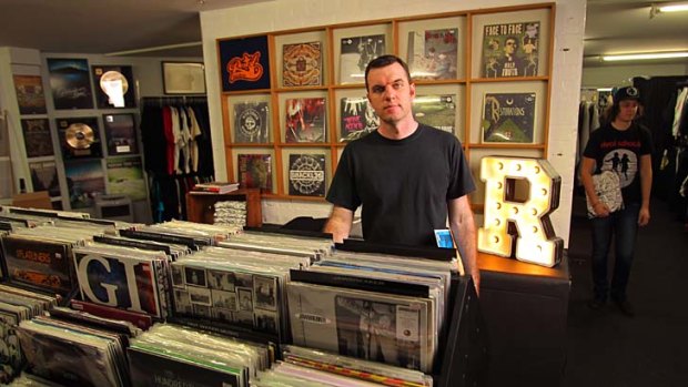 ''We know our products, we know what sells and we are passionate about what we do'': Graham Nixon, owner of Resist Records, in his Newtown shop, a hard-core speciality store.