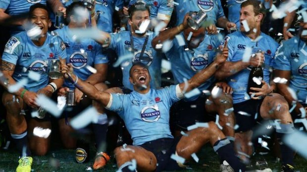 Good times: The Waratahs are facing a tough draw at the pointy end of the Super Rugby season.