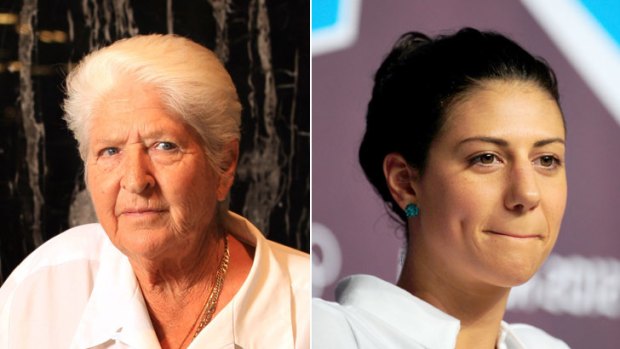 Conflict: Dawn Fraser, left, and Stephanie Rice.