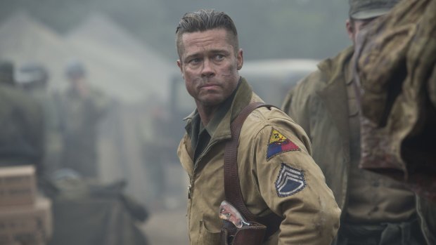 Wardaddy (Brad Pitt) in Columbia Pictures' Fury.