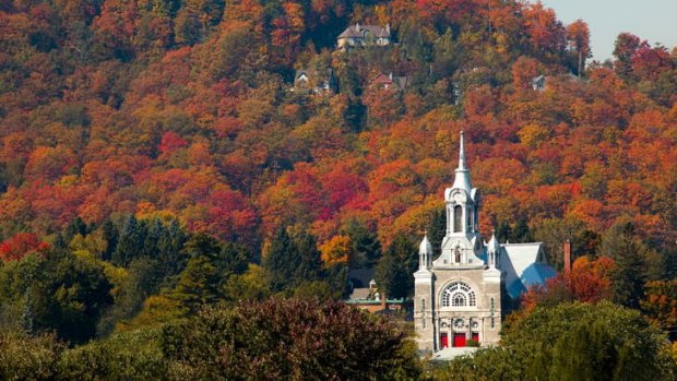 Autumn in the Laurentian Mountains, Quebec, Canada.