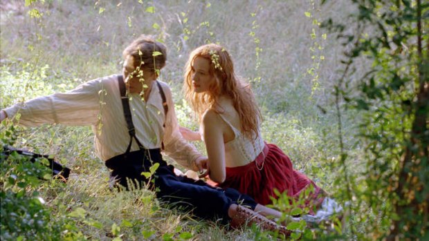 Vincent Rottiers and Christa Theret in a scene from the film <i>Renoir</i>.