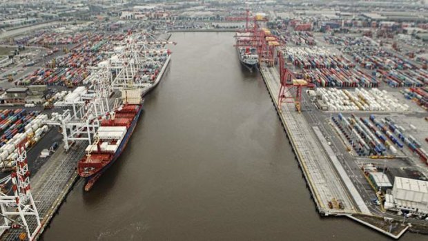 The Port of Melbourne is Australia's biggest port for container and general cargo.