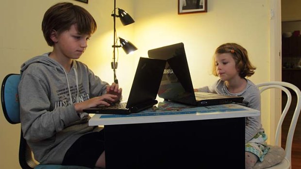 Archie, 10, and sister Thea, 6, have been using computers since they were three years old.
