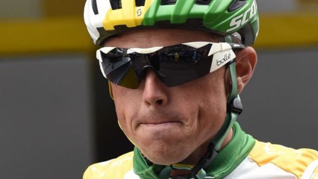 Australia's Simon Gerrans has refused to apologise to Tour de France contender Andrew Talanksy after the American clipped his wheel and fell at the end of stage seven.