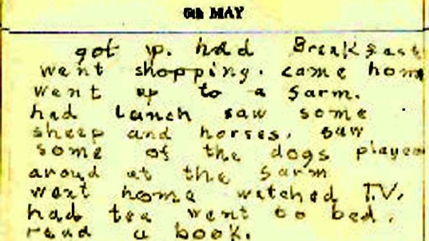 Pages from Ted Baillieu's diary in 1961.