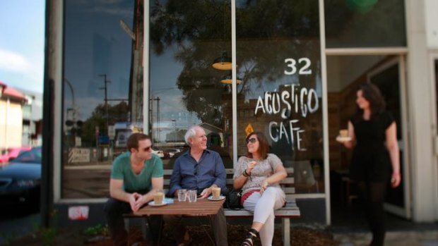 The stress levels are low at Union Street's Acustico Cafe in Brunswick, opened in October by owner-barista Diego Iraheta.