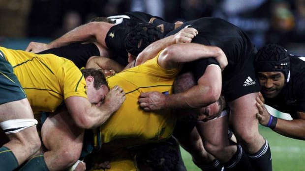 Robbie Deans declared the Australian scrum was now the equal to any in the world.
