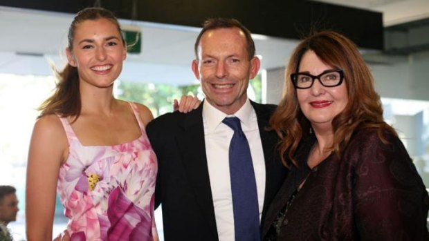 Frances Abbott, Tony Abbott and Leanne Whitehouse.