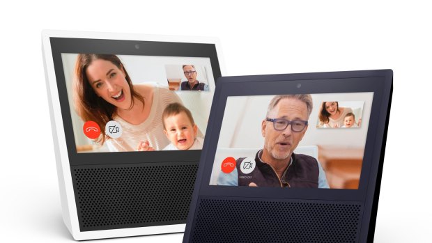 The Echo Show is designed to be used just with your voice - the screen adds extra information, but you have to look at it only when you specifically ask for visual information such as a video.