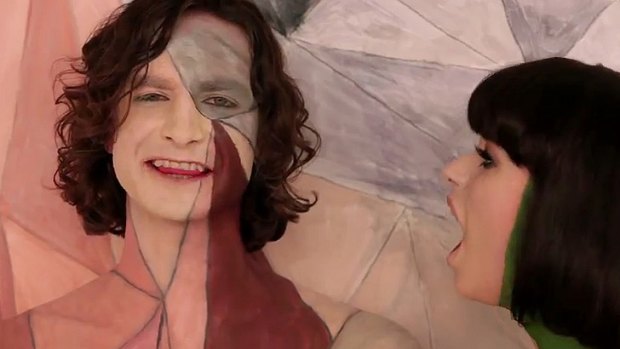 A scene from the video clip for Gotye's <i>Somebody That I Used To Know</i>.
