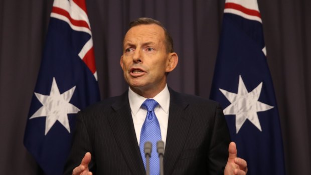 Tony Abbott faced a leadership showdown at Parliament House on Monday night.