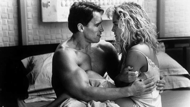 Arnold Schwarznegger and Sharon Stone in the 1990 original.