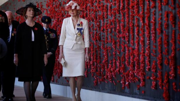 Remembrance Day ceremony at the Australian War Memorial in Canberra ... Prime Minister Julia Gillard and Governor-General Quentin Bryce.