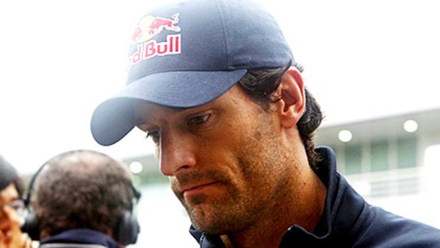 Red Bull’s Mark Webber after bowing out of the Korean Grand Prix.