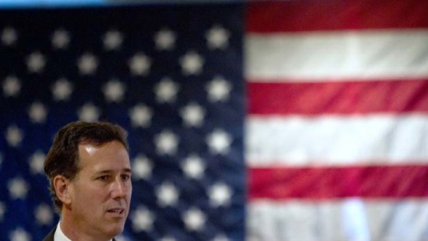 Republican presidential candidate Rick Santorum.