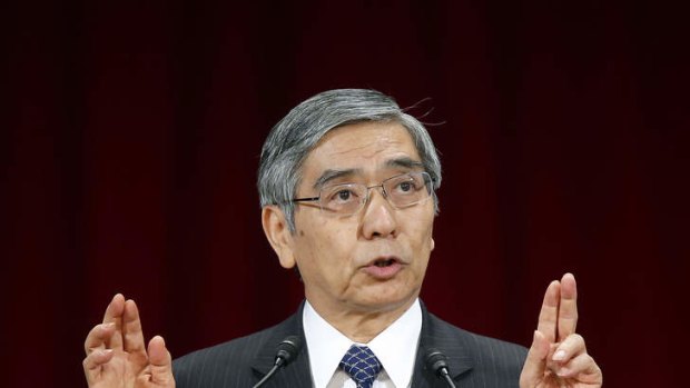 Toast of the town: Doubts are emerging about Haruhiko Kuroda's strategy.