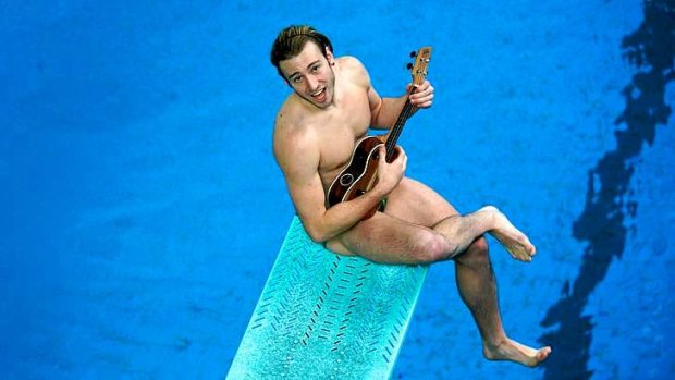 Olympic diver Matthew Mitcham belts out a tune from his cabaret show.