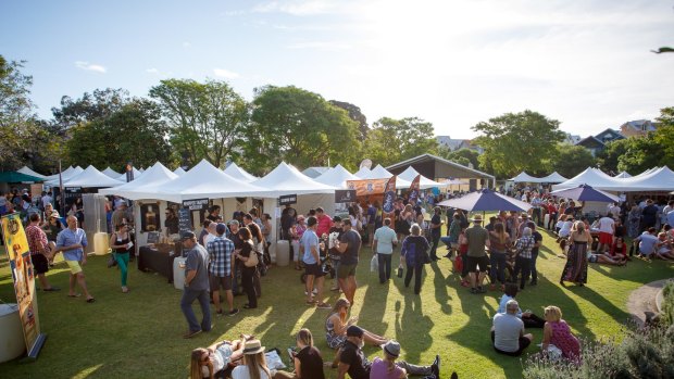 The relaxed event features more than 60 stalls of wine, beer and food.