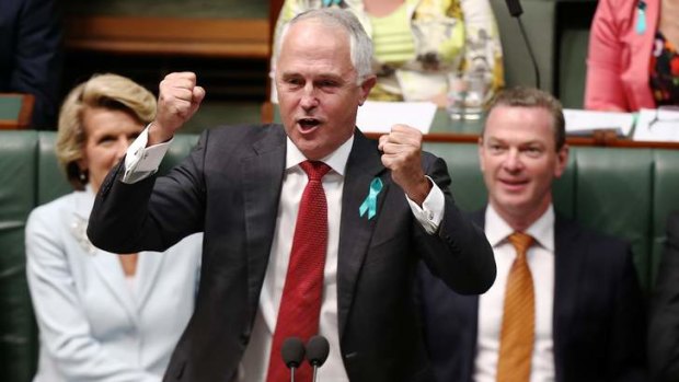 Communications Minister Malcolm Turnbull has gently mocked the reintroduction of imperial honours in a speech at Parliament House.