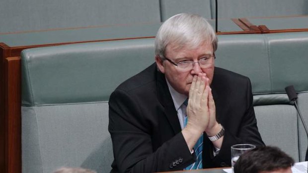 No challenge: Kevin Rudd.