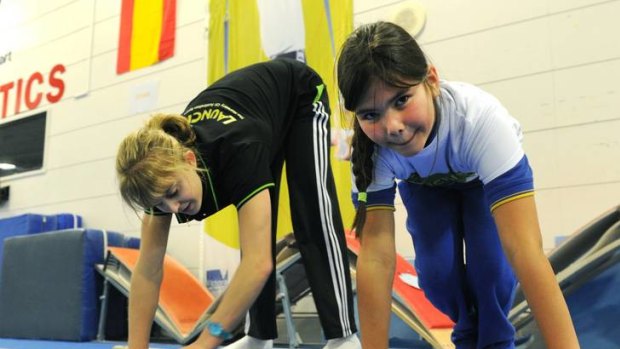 Gymnastics Australia launched a national grassroots program "Launch Pad" at the AIS gymnastics training hall. Olympic gymnast, Lauren Mitchell was on hand to launch the program.