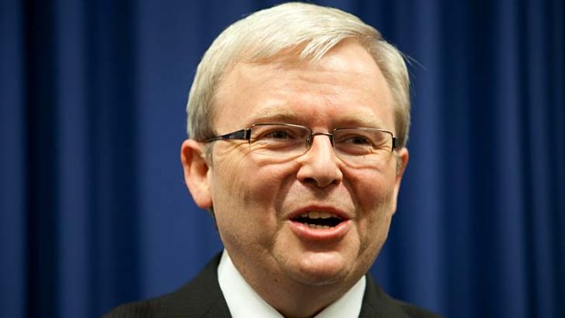 Deserves credit ... Kevin Rudd.