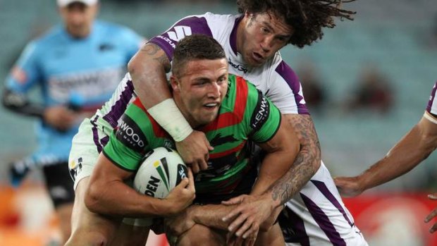 Firing line: Sam Burgess says he learnt a valuable lesson following his eye rake on James Maloney.