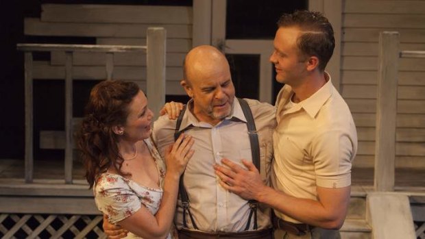 Family undone: Meredith Penman, Marshall Napier and ndrew Henry in All My Sons.