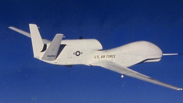 The unmanned Global Hawk drone can stay airborne for 30 hours.