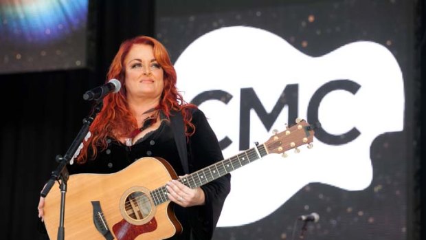 'It's Wye-Nona' ... Wynonna Judd at the Country Music Channel Rocks the Hunter festival.