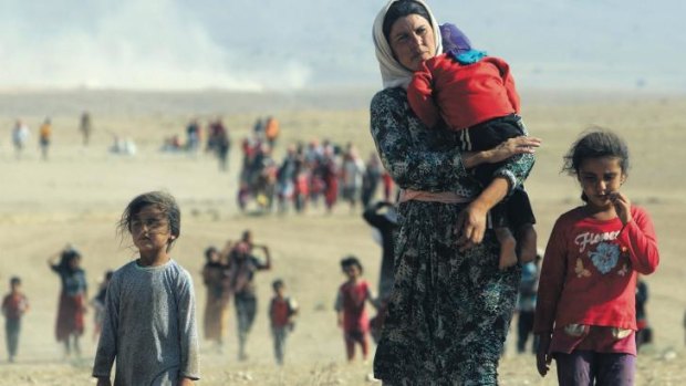 Tens of thousands of members of the Yazidi sect have fled from the militants.