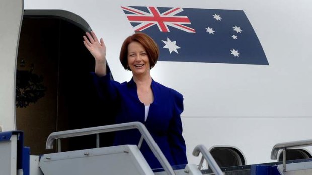 The only flying Julia Gillard does is in a plane.