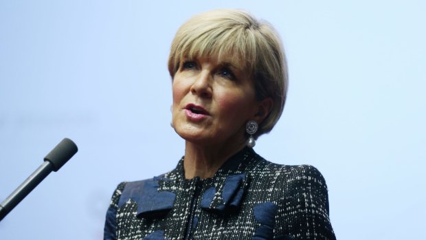Foreign Minister Julie Bishop 