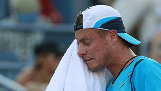 Lleyton Hewitt has bowed out - his earliest loss in the US Open ever.