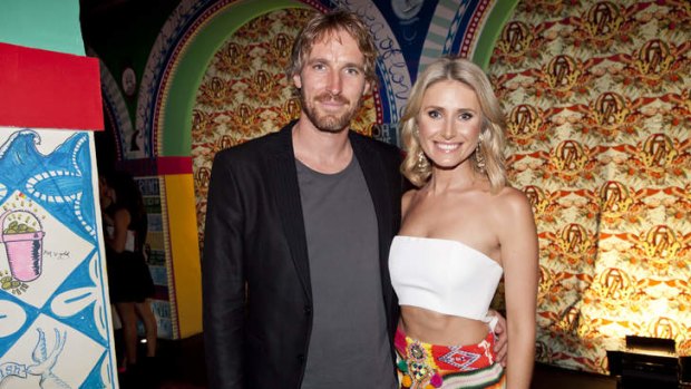 Darren Robertson and Magdalena Roze at the official launch of Absolut Oz.