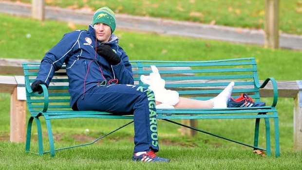 Iceman: Billy Slater is racing the clock to be fit for the World Cup final.