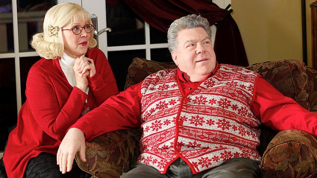Shelley Long and George Wendt star in <i>Merry In-Laws</i>.