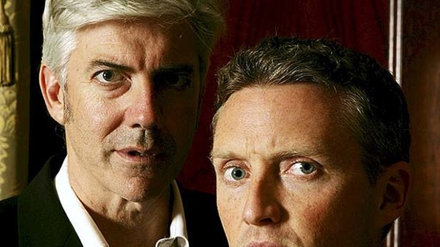 Shaun Micallef and Stephen Curry.