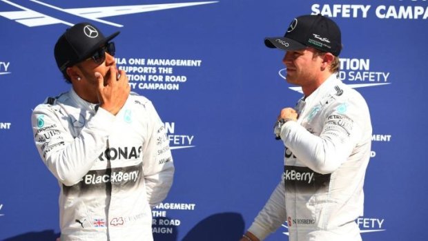 Lewis Hamilton and Nico Rosberg have made it an all-Mercedes front row.
