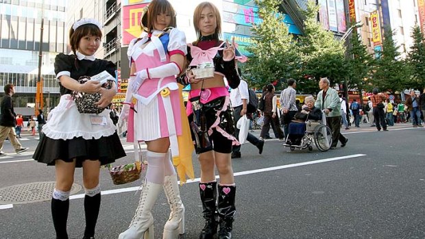 Maid cafes started springing up in the early 2000s in Akihabara, Tokyo's bustling, glowing electronics district.