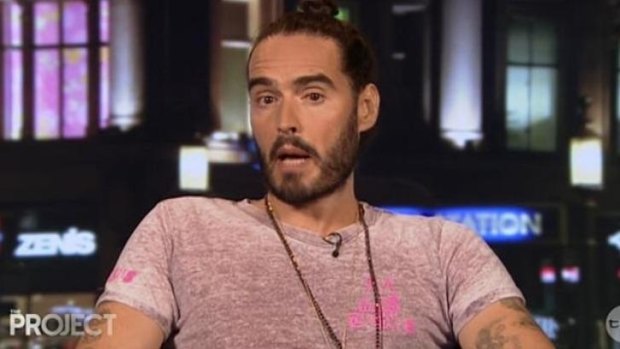 Barnaby Joyce and Christopher Pyne weren't safe from comedian Russell Brand on The Project on Wednesday night.